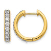 Diamond Hinged Hoop Earrings