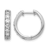 Diamond Hinged Hoop Earrings