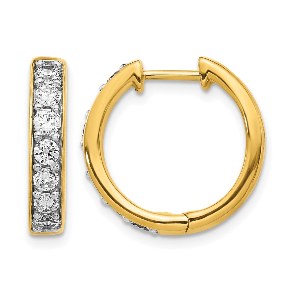 Diamond Hinged Hoop Earrings