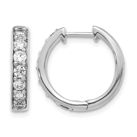 Diamond Hinged Hoop Earrings