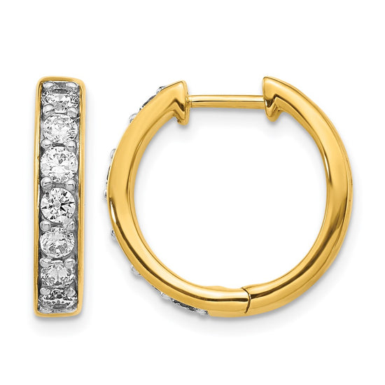Diamond Hinged Hoop Earrings