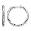 Diamond Hinged Hoop Earrings