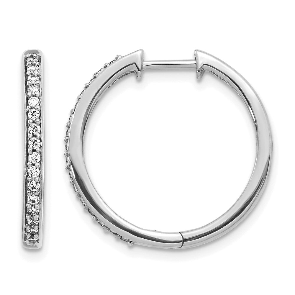 Diamond Hinged Hoop Earrings