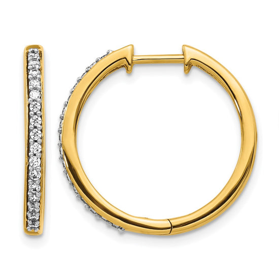 Diamond Hinged Hoop Earrings