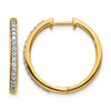 Diamond Hinged Hoop Earrings