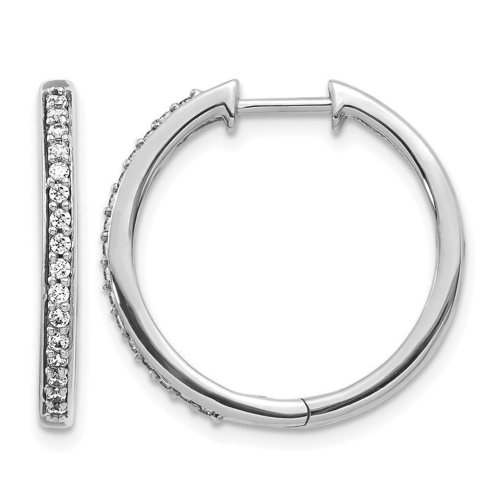 Diamond Hinged Hoop Earrings