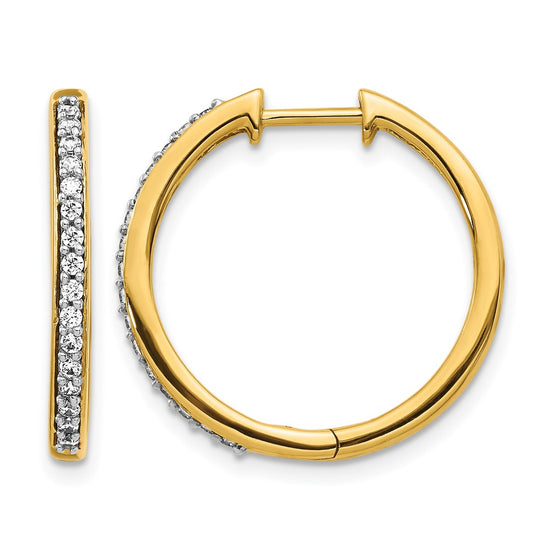 Diamond Hinged Hoop Earrings