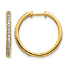 Diamond Hinged Hoop Earrings