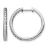 Diamond Hinged Hoop Earrings