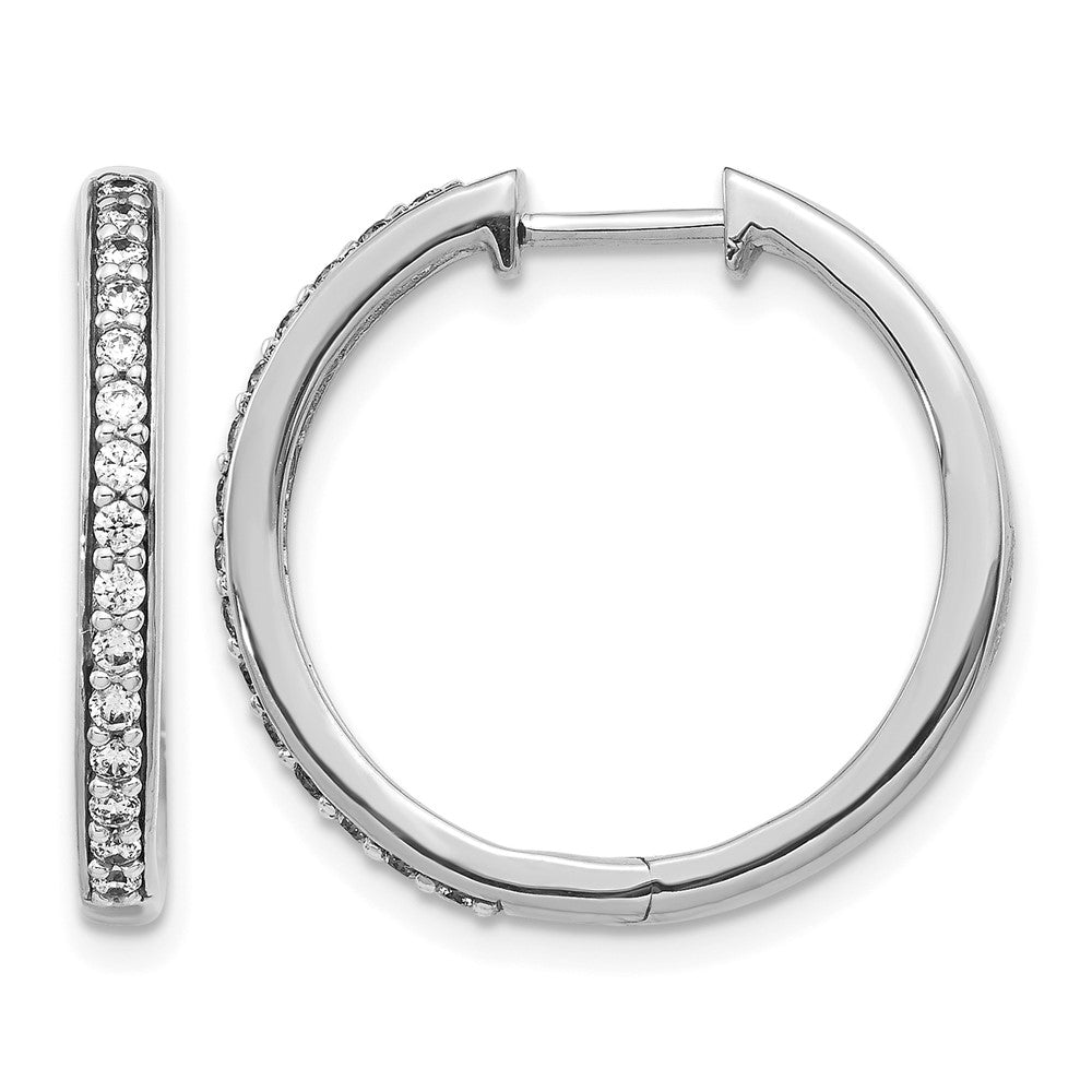 Diamond Hinged Hoop Earrings