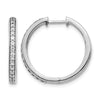 Diamond Hinged Hoop Earrings