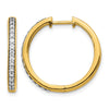 Diamond Hinged Hoop Earrings