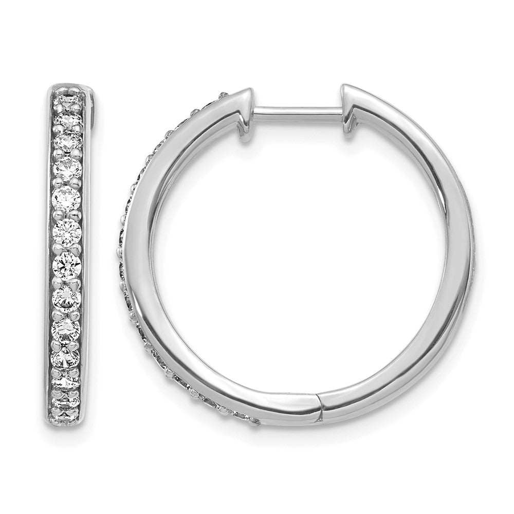 Diamond Hinged Hoop Earrings