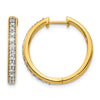 Diamond Hinged Hoop Earrings