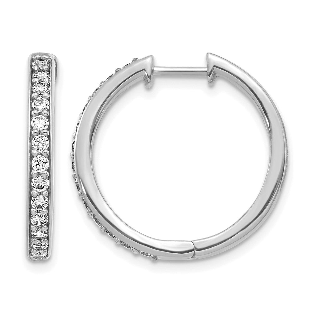 Diamond Hinged Hoop Earrings