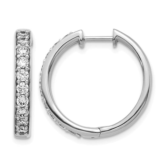 Diamond Hinged Hoop Earrings