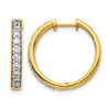 Diamond Hinged Hoop Earrings