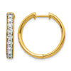 Diamond Hinged Hoop Earrings
