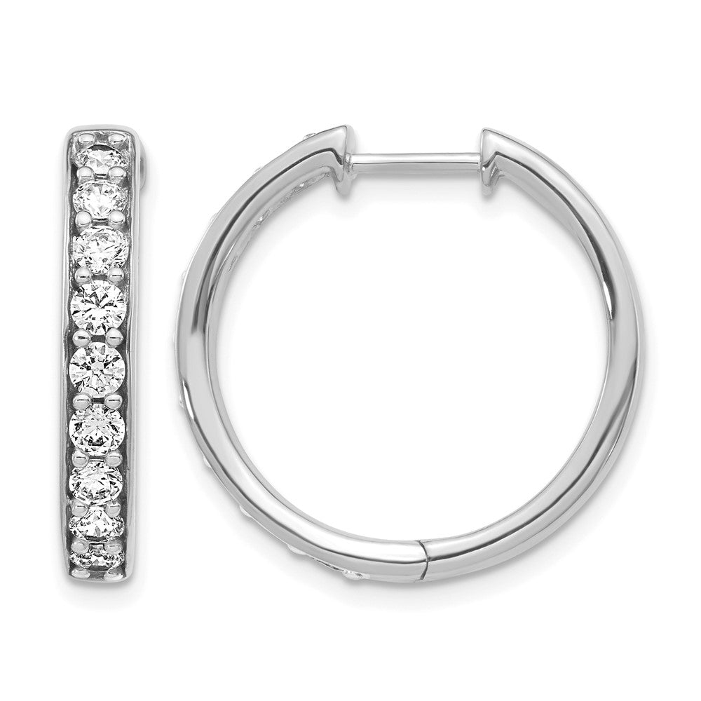 Diamond Hinged Hoop Earrings