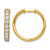 Diamond Hinged Hoop Earrings