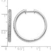 Diamond Hinged Hoop Earrings