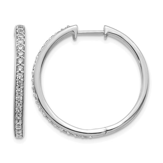 Diamond Hinged Hoop Earrings