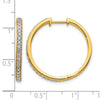 Diamond Hinged Hoop Earrings