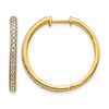 Diamond Hinged Hoop Earrings