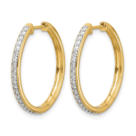 Diamond Hinged Hoop Earrings