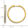 Diamond Hinged Hoop Earrings