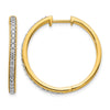 Diamond Hinged Hoop Earrings