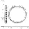 Diamond Hinged Hoop Earrings