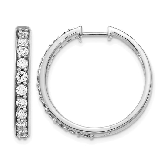 Diamond Hinged Hoop Earrings