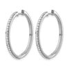 Diamond Hinged Hoop Earrings
