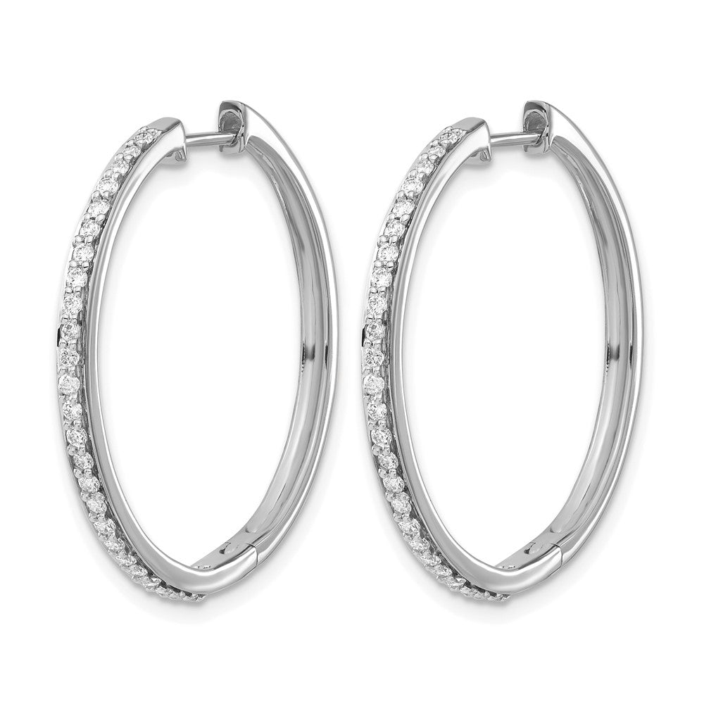 Diamond Hinged Hoop Earrings