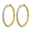 Diamond Hinged Hoop Earrings