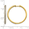 Diamond Hinged Hoop Earrings