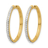 Diamond Hinged Hoop Earrings