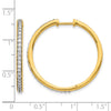 Diamond Hinged Hoop Earrings