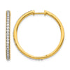 Diamond Hinged Hoop Earrings