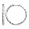 Diamond Hinged Hoop Earrings