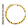 Diamond Hinged Hoop Earrings