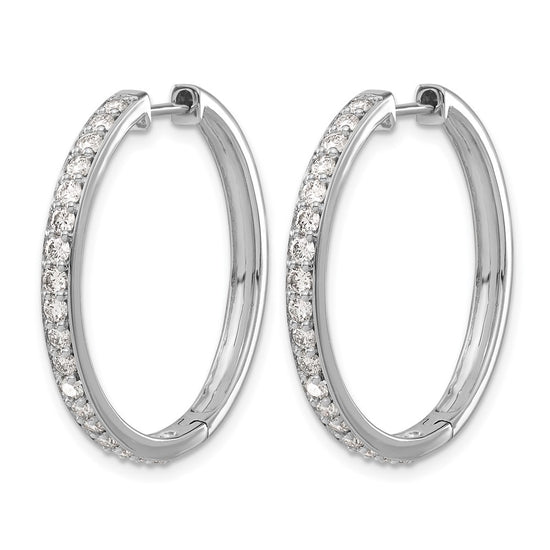 Diamond Hinged Hoop Earrings
