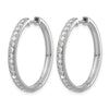 Diamond Hinged Hoop Earrings