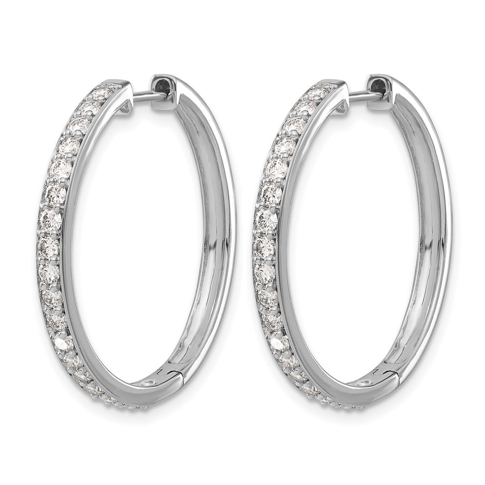 Diamond Hinged Hoop Earrings