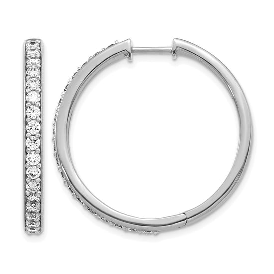 Diamond Hinged Hoop Earrings