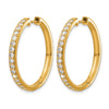 Diamond Hinged Hoop Earrings
