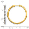 Diamond Hinged Hoop Earrings