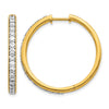 Diamond Hinged Hoop Earrings