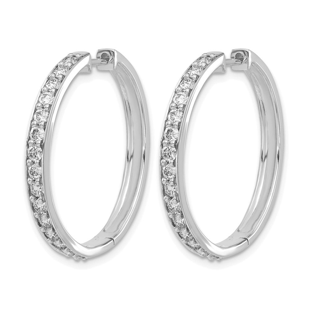 Diamond Hinged Hoop Earrings